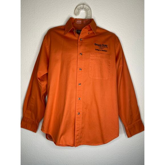 Edwards Chino OSU  "College of Business" Orange Dress Shirt - Picture 6 of 6